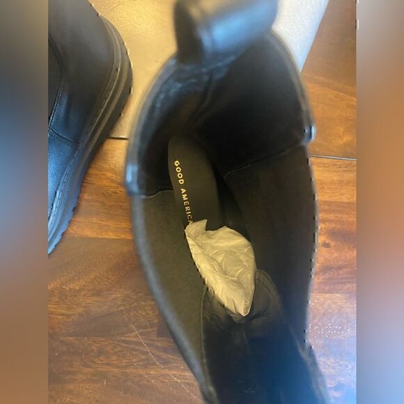 New in Box Good American Pull on Combat Chelsea Boots Size 11 - Picture 10 of 13